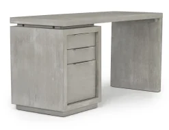 Mor Furniture Desks|Oxford Office Desk W/ File Cabient In Mineral