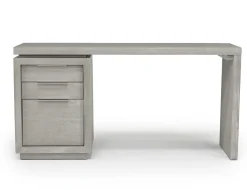 Mor Furniture Desks|Oxford Office Desk W/ File Cabient In Mineral