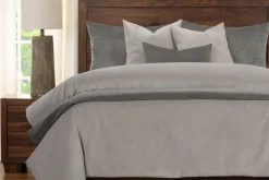 Mor Furniture Duvets & Coverlets|Duvets & Coverlets|Padma Duvet Set In Harbor Gray, 5 Piece, Queen
