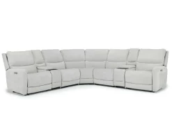 Mor Furniture Sectionals|Palencia 7 Piece 3 Power Sectional In Trento Charcoal