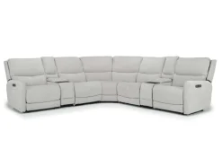 Mor Furniture Sectionals|Palencia 7 Piece 3 Power Sectional In Trento Charcoal
