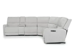 Mor Furniture Sectionals|Palencia 7 Piece 3 Power Sectional In Trento Charcoal