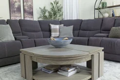 Mor Furniture Sectionals|Palencia 7 Piece 3 Power Sectional In Trento Charcoal