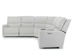Mor Furniture Reclining Sectionals|Reclining Sofas|Palencia 6 Piece 3 Power Sectional In Trento Dove