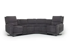 Mor Furniture Reclining Sectionals|Reclining Sofas|Palencia 6 Piece 3 Power Sectional In Trento Dove