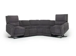 Mor Furniture Reclining Sectionals|Reclining Sofas|Palencia 6 Piece 3 Power Sectional In Trento Dove