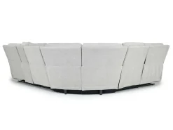 Mor Furniture Reclining Sectionals|Reclining Sofas|Palencia 6 Piece 3 Power Sectional In Trento Dove