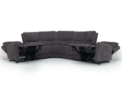 Mor Furniture Reclining Sectionals|Reclining Sofas|Palencia 6 Piece 3 Power Sectional W/ 3 Power Armless Recliner In Trento Dove