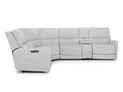 Mor Furniture Reclining Sectionals|Reclining Sofas|Palencia 6 Piece 3 Power Sectional W/ 3 Power Armless Recliner In Trento Dove