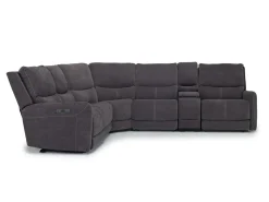 Mor Furniture Reclining Sectionals|Reclining Sofas|Palencia 6 Piece 3 Power Sectional W/ 3 Power Armless Recliner In Trento Dove