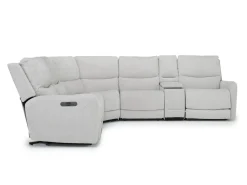 Mor Furniture Reclining Sectionals|Reclining Sofas|Palencia 6 Piece 3 Power Sectional W/ 3 Power Armless Recliner In Trento Dove