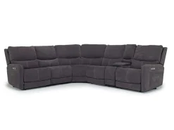 Mor Furniture Reclining Sectionals|Reclining Sofas|Palencia 6 Piece 3 Power Sectional W/ 3 Power Armless Recliner In Trento Dove