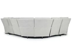Mor Furniture Reclining Sectionals|Reclining Sofas|Palencia 6 Piece 3 Power Sectional W/ 3 Power Armless Recliner In Trento Dove