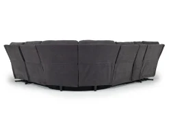 Mor Furniture Reclining Sectionals|Reclining Sofas|Palencia 6 Piece 3 Power Sectional W/ 3 Power Armless Recliner In Trento Dove