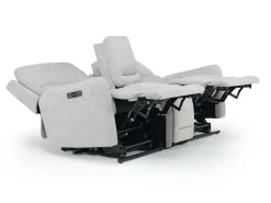 Mor Furniture Reclining Loveseats|Loveseats|Palencia 3 Power Console Loveseat In Trento Charcoal