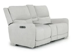 Mor Furniture Reclining Loveseats|Loveseats|Palencia 3 Power Console Loveseat In Trento Charcoal