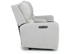 Mor Furniture Reclining Loveseats|Loveseats|Palencia 3 Power Console Loveseat In Trento Charcoal