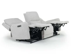 Mor Furniture Living Room Sets|Palencia 3 Power Sofa & Loveseat In Trento Charcoal