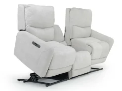 Mor Furniture Living Room Sets|Palencia 3 Power Sofa & Loveseat In Trento Charcoal