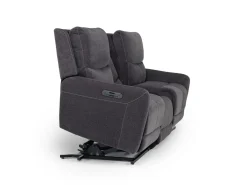 Mor Furniture Living Room Sets|Palencia 3 Power Sofa & Loveseat In Trento Charcoal