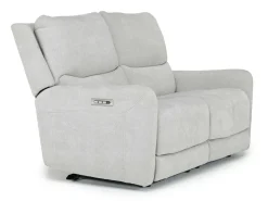 Mor Furniture Living Room Sets|Palencia 3 Power Sofa & Loveseat In Trento Charcoal