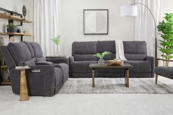 Mor Furniture Reclining Sofas|Sofas|Palencia 3 Power Sofa In Trento Charcoal