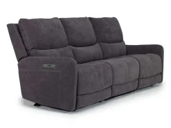 Mor Furniture Reclining Sofas|Sofas|Palencia 3 Power Sofa In Trento Charcoal