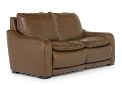 Mor Furniture Living Room Sets|Paradise 2 Power Sofa & Loveseat In Chestnut Leather