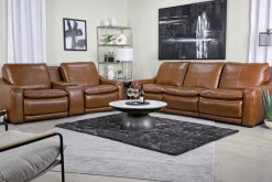 Mor Furniture Reclining Sofas|Sofas|Paradise 2 Power Sofa In Chestnut Leather