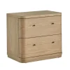 Mor Furniture Nightstands|Penny 2 Drawer Nightstand In Buff Cream