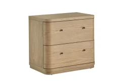 Mor Furniture Nightstands|Penny 2 Drawer Nightstand In Buff Cream