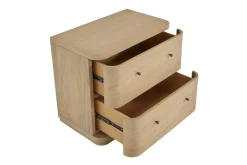 Mor Furniture Nightstands|Penny 2 Drawer Nightstand In Buff Cream