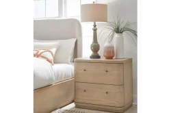 Mor Furniture Nightstands|Penny 2 Drawer Nightstand In Buff Cream