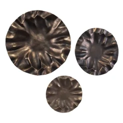 Mor Furniture Wall Art & Accents|Peonia Wall Art In Bronze, Set Of 3