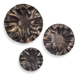 Mor Furniture Wall Art & Accents|Peonia Wall Art In Bronze, Set Of 3