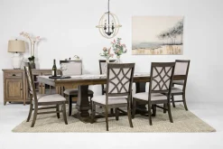 Mor Furniture Seating For 6|Dining Room Sets|Phillipe Dining Table & 6 Chairs In Cherry