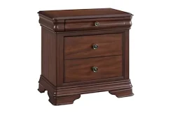 Mor Furniture Bedroom Sets|Phillipe Sleigh Bed, Dresser, Mirror & Nightstand In Cherry, Queen