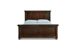 Mor Furniture Beds|Porter Panel Bed In Rustic Brown, Queen
