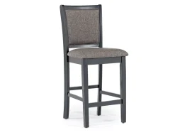 Mor Furniture Seating For 4|Round Dining Sets|Potomac Round Counter Height Dining Table & 4 Stools In Brown/Black