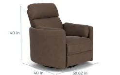 Mor Furniture Recliners|Radius Power Recliner In Dark Brown