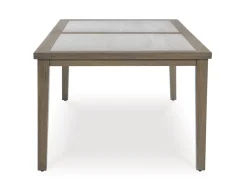 Mor Furniture Outdoor Dining Sets|Rainier Outdoor Dining Table & 6 Chairs In Brown/Beige