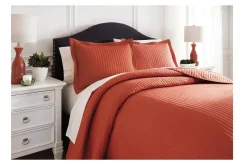 Mor Furniture Duvets & Coverlets|Duvets & Coverlets|Raleda 3 Piece Coverlet In , Eastern King Navy
