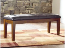Mor Furniture Dining Benches|Ralene Bench In Medium Brown