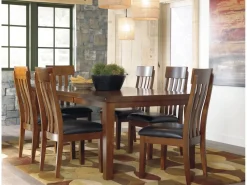 Mor Furniture Seating For 6|Dining Room Sets|Ralene Extendable Dining Table & 6 Chairs In Brown