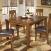 Mor Furniture Seating For 4|Dining Room Sets|Ralene Extendable Dining Table & 4 Chairs In Brown