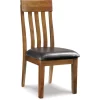 Mor Furniture Dining Chairs|Ralene Side Chair In Medium Brown, Set Of 2