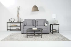 Mor Furniture Sleeper Sofas|Sofas|Regalla Full Sleeper Sofa W/ Mattress In Gray