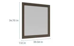 Mor Furniture Bedroom Mirrors|Remi Mirror In Gray Gray Rem