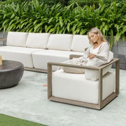 Mor Furniture Outdoor Lounge Chairs|Remsen Outdoor Lounge Chair In Brown