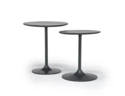 Mor Furniture Accent Tables|Remy Nesting Table In Gunmetal/Dark Brown Set Of 2
